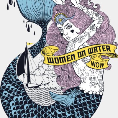 Women on Water full image White Background Thumbnail